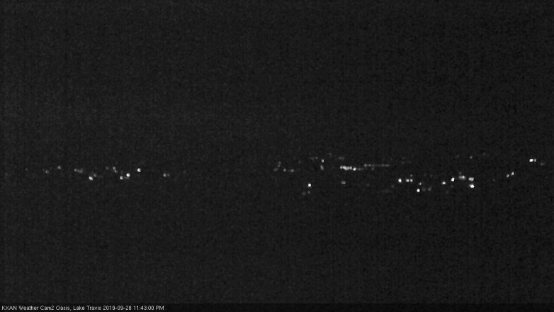 Lake Travis webcam, September 28, 2019 10:45 PM CT