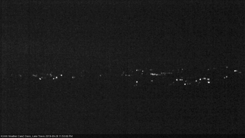 Lake Travis webcam, September 28, 2019 10:55 PM CT