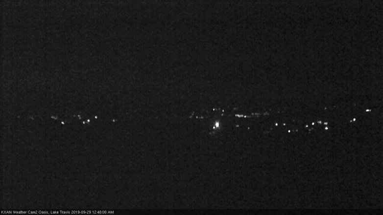Lake Travis webcam, September 28, 2019 11:50 PM CT