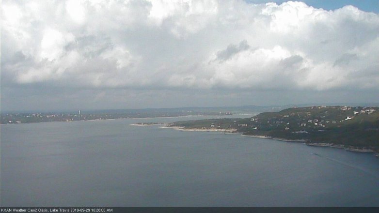 Lake Travis webcam, September 29, 2019 9:30 AM CT