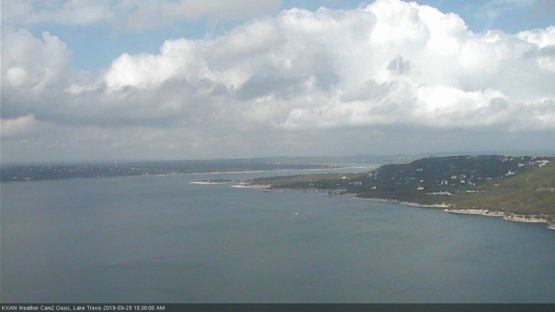 Lake Travis webcam, September 29, 2019 9:40 AM CT