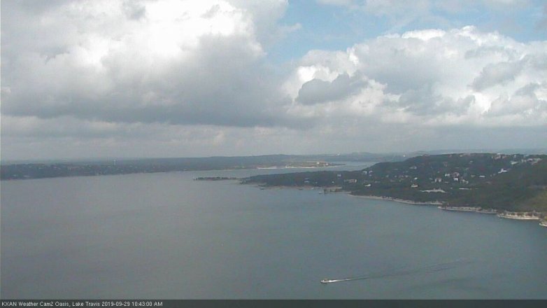 Lake Travis webcam, September 29, 2019 9:45 AM CT