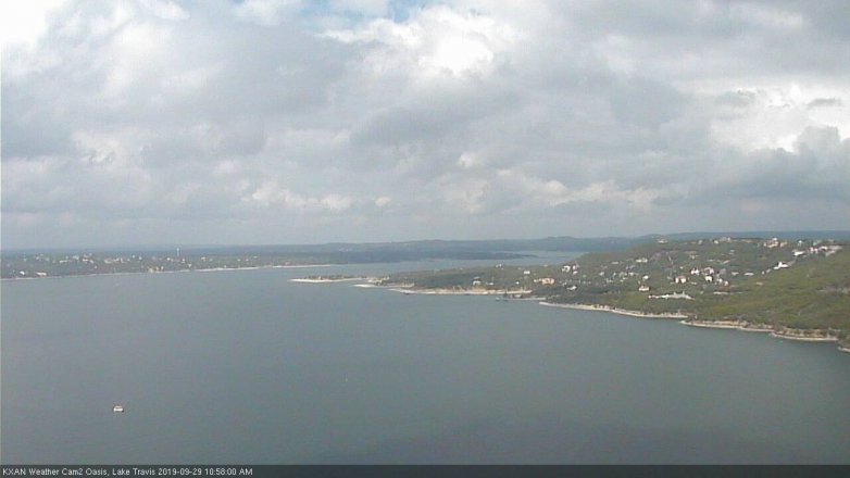 Lake Travis webcam, September 29, 2019 10:00 AM CT