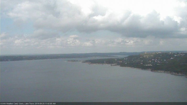 Lake Travis webcam, September 29, 2019 10:45 AM CT