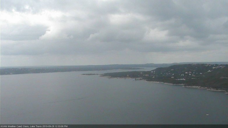 Lake Travis webcam, September 29, 2019 11:35 AM CT