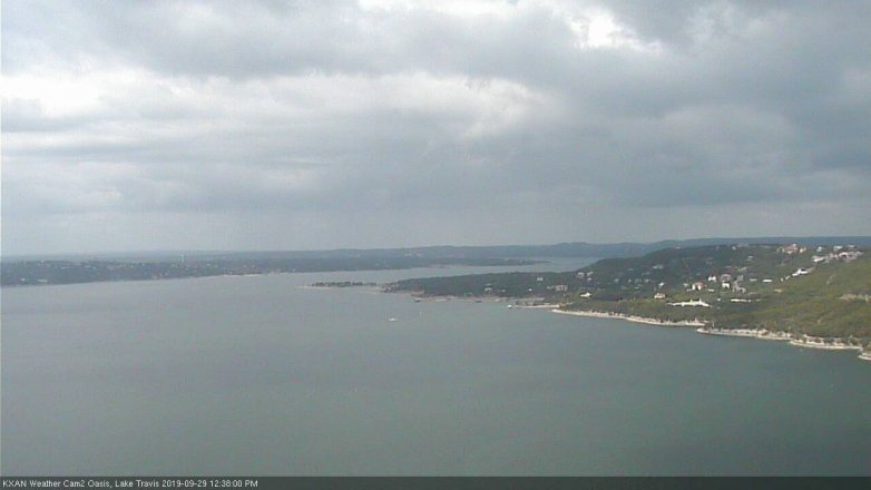 Lake Travis webcam, September 29, 2019 11:40 AM CT