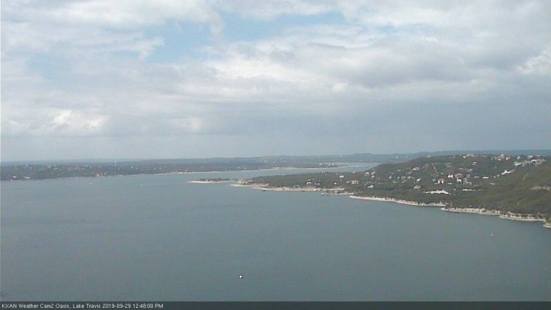 Lake Travis webcam, September 29, 2019 11:50 AM CT