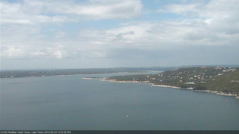 Lake Travis webcam, September 29, 2019 11:55 AM CT