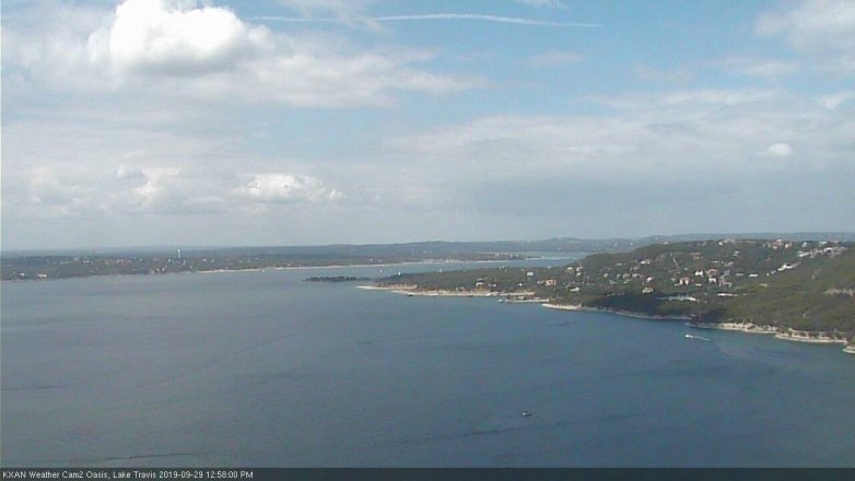 Lake Travis webcam, September 29, 2019 12:00 PM CT