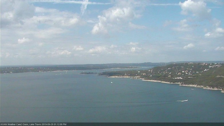 Lake Travis webcam, September 29, 2019 12:15 PM CT