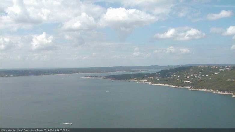 Lake Travis webcam, September 29, 2019 12:25 PM CT