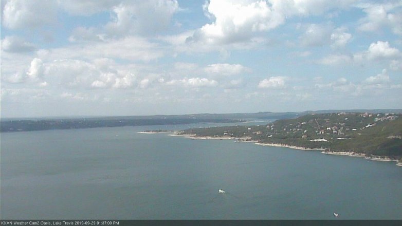 Lake Travis webcam, September 29, 2019 12:40 PM CT