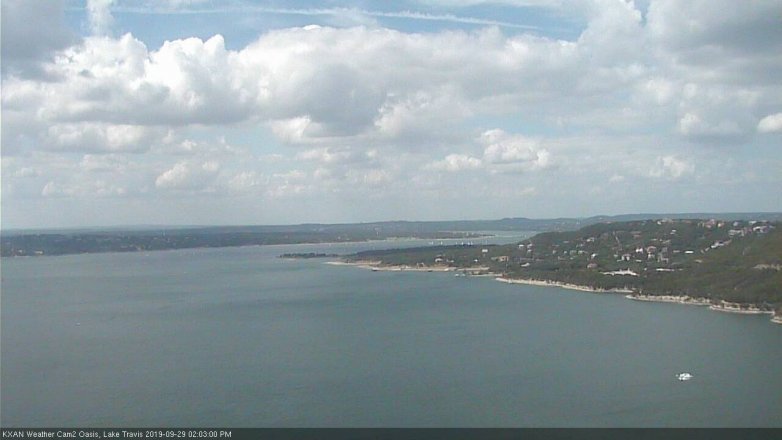 Lake Travis webcam, September 29, 2019 1:05 PM CT
