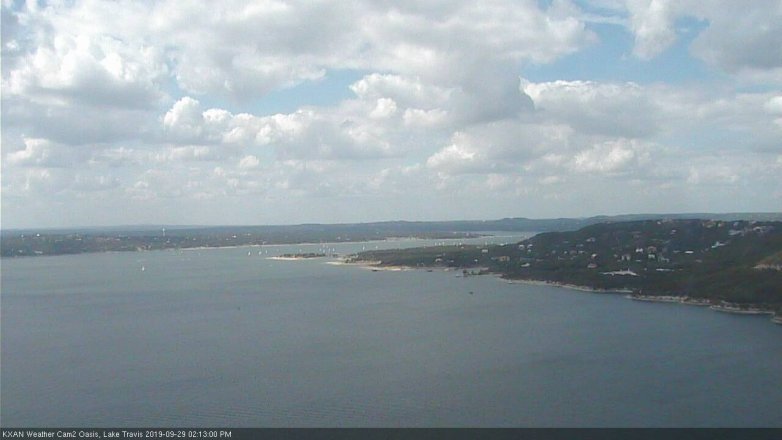 Lake Travis webcam, September 29, 2019 1:15 PM CT