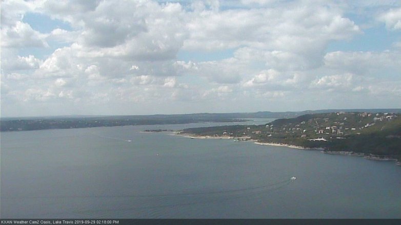 Lake Travis webcam, September 29, 2019 1:20 PM CT