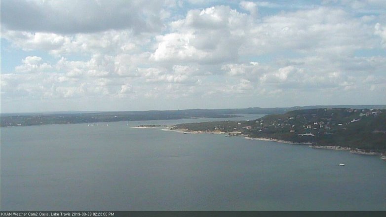 Lake Travis webcam, September 29, 2019 1:25 PM CT