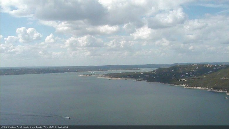 Lake Travis webcam, September 29, 2019 1:30 PM CT