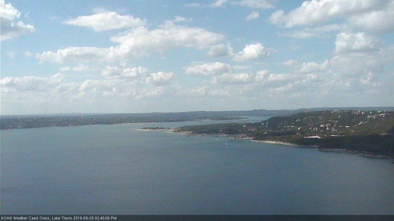 Lake Travis webcam, September 29, 2019 1:50 PM CT