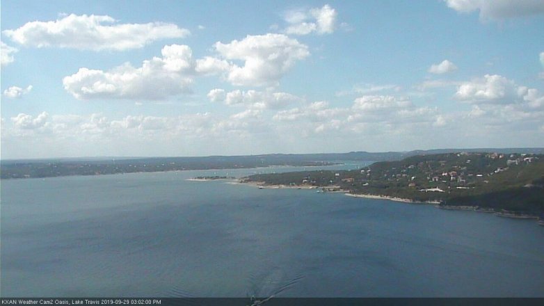 Lake Travis webcam, September 29, 2019 2:05 PM CT