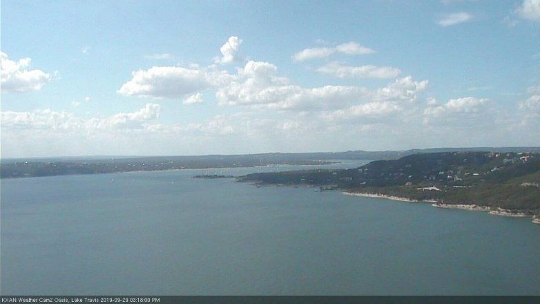 Lake Travis webcam, September 29, 2019 2:20 PM CT