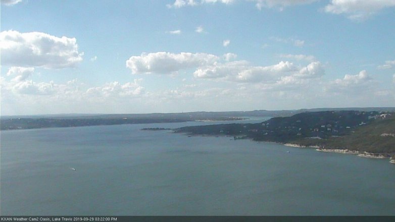 Lake Travis webcam, September 29, 2019 2:25 PM CT