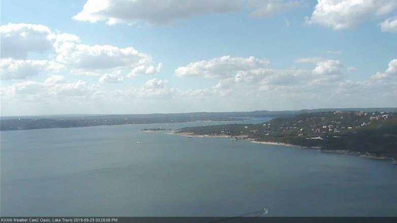 Lake Travis webcam, September 29, 2019 2:30 PM CT
