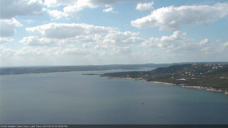 Lake Travis webcam, September 29, 2019 2:40 PM CT