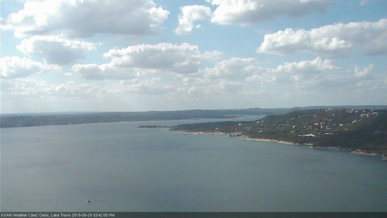 Lake Travis webcam, September 29, 2019 2:45 PM CT