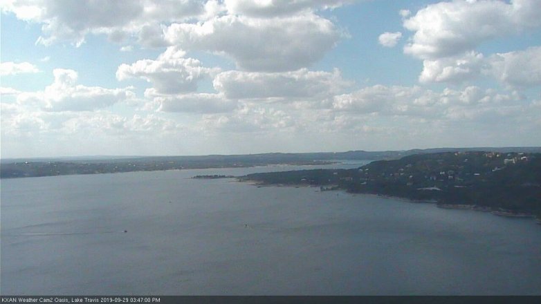 Lake Travis webcam, September 29, 2019 2:50 PM CT