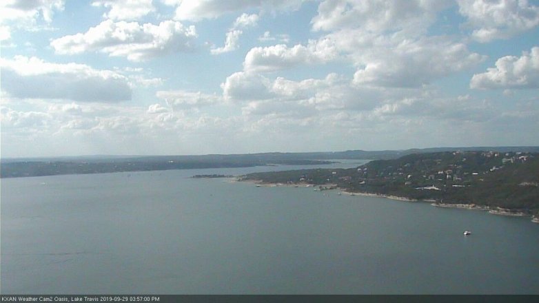 Lake Travis webcam, September 29, 2019 3:00 PM CT