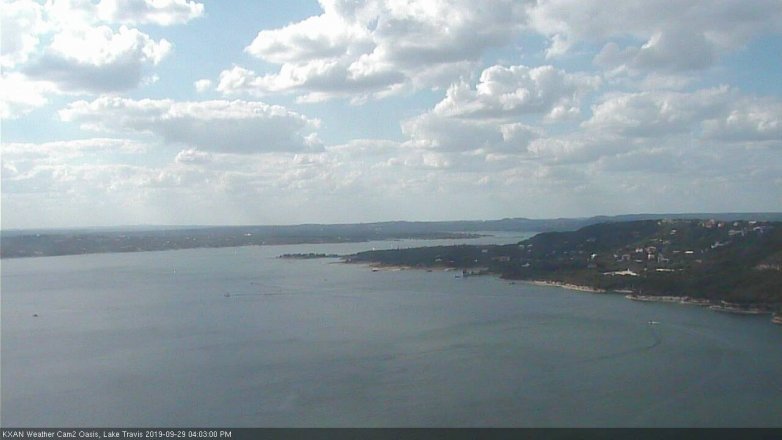 Lake Travis webcam, September 29, 2019 3:05 PM CT