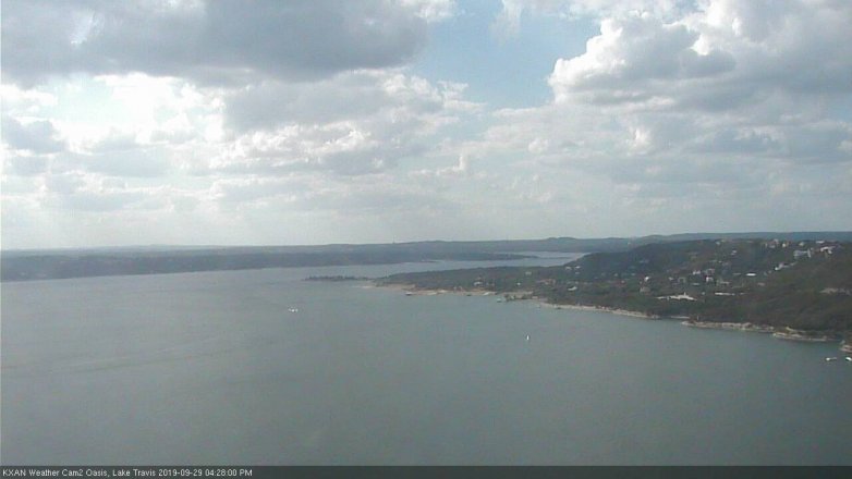 Lake Travis webcam, September 29, 2019 3:30 PM CT