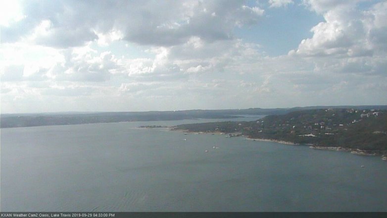 Lake Travis webcam, September 29, 2019 3:35 PM CT