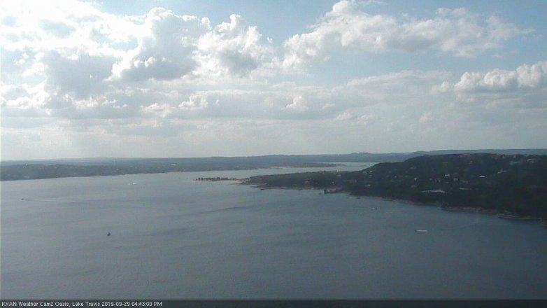 Lake Travis webcam, September 29, 2019 3:45 PM CT