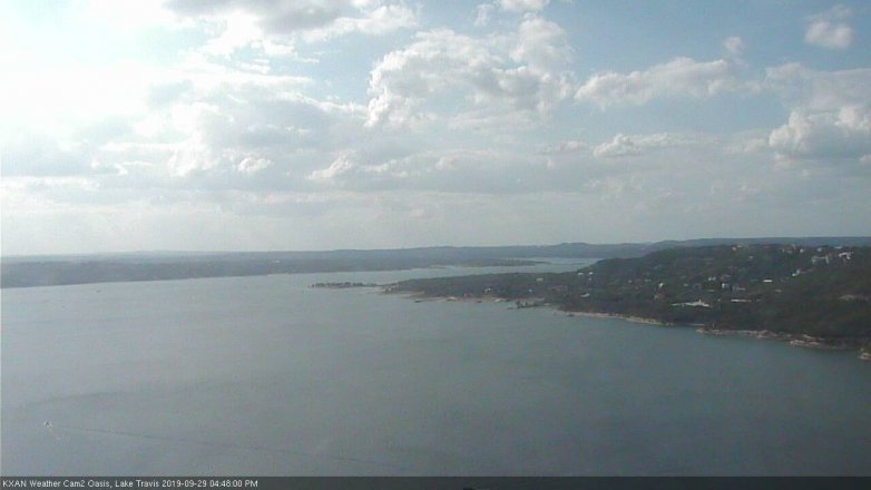 Lake Travis webcam, September 29, 2019 3:50 PM CT