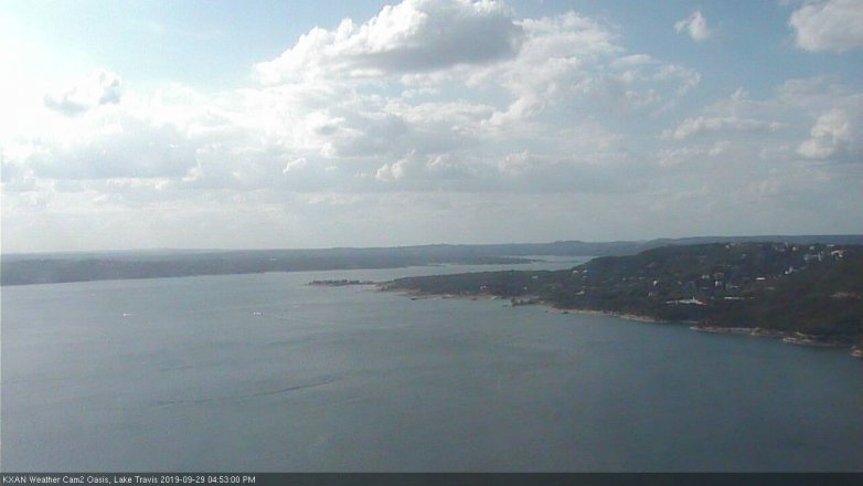 Lake Travis webcam, September 29, 2019 3:55 PM CT