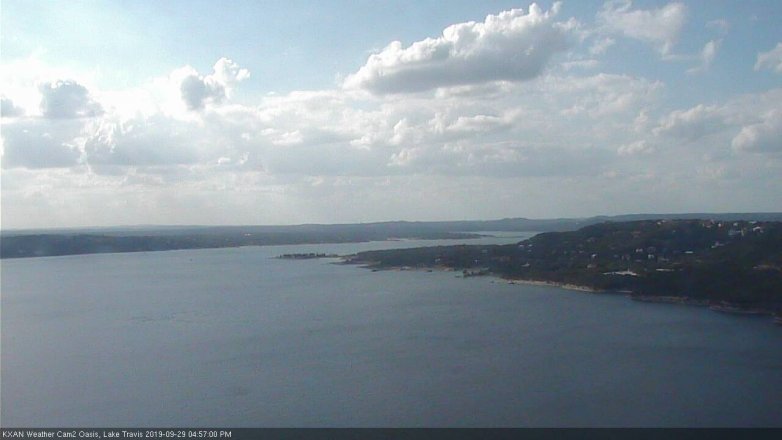 Lake Travis webcam, September 29, 2019 4:00 PM CT