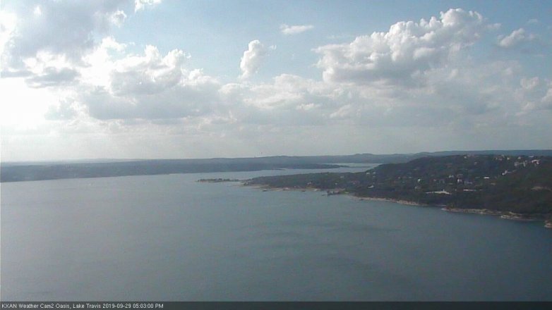 Lake Travis webcam, September 29, 2019 4:05 PM CT