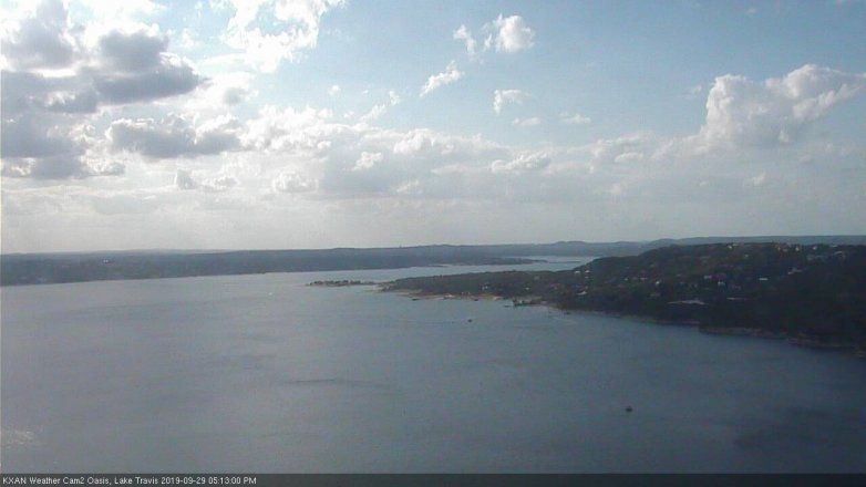 Lake Travis webcam, September 29, 2019 4:15 PM CT
