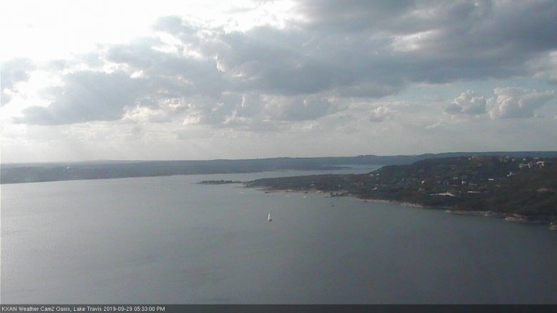 Lake Travis webcam, September 29, 2019 4:35 PM CT