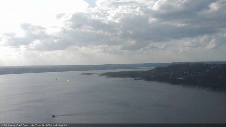 Lake Travis webcam, September 29, 2019 4:40 PM CT
