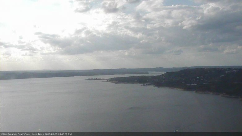 Lake Travis webcam, September 29, 2019 4:45 PM CT