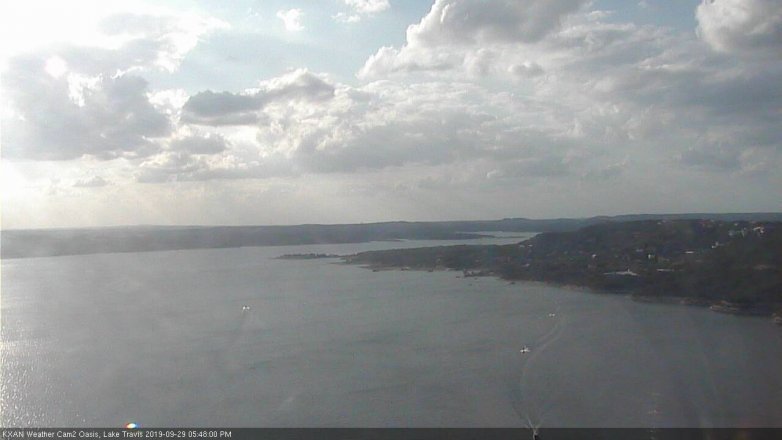 Lake Travis webcam, September 29, 2019 4:50 PM CT
