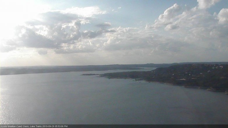 Lake Travis webcam, September 29, 2019 4:55 PM CT