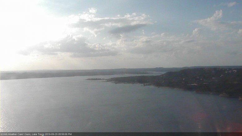 Lake Travis webcam, September 29, 2019 5:00 PM CT