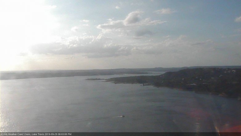 Lake Travis webcam, September 29, 2019 5:05 PM CT