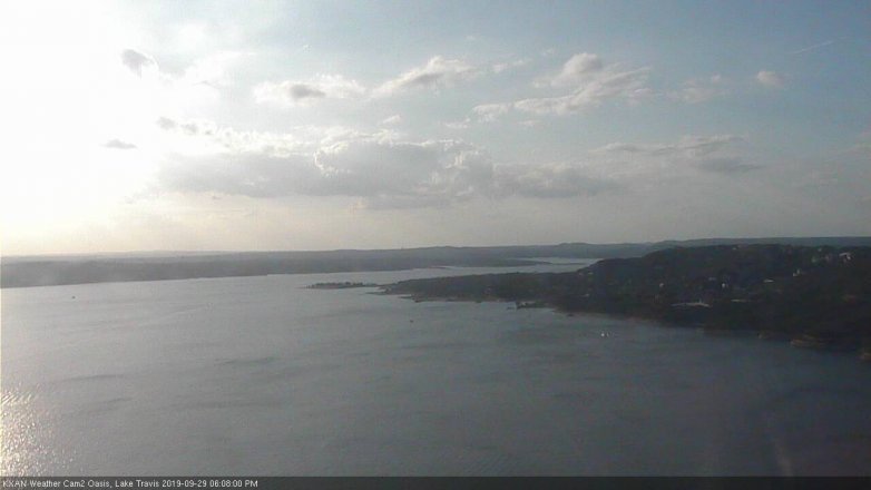 Lake Travis webcam, September 29, 2019 5:10 PM CT