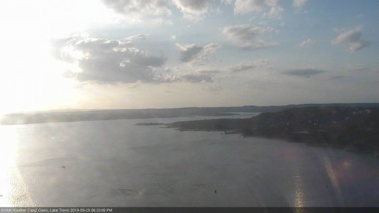 Lake Travis webcam, September 29, 2019 5:35 PM CT