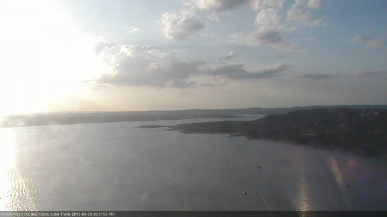 Lake Travis webcam, September 29, 2019 5:40 PM CT