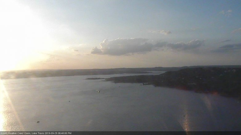 Lake Travis webcam, September 29, 2019 5:50 PM CT